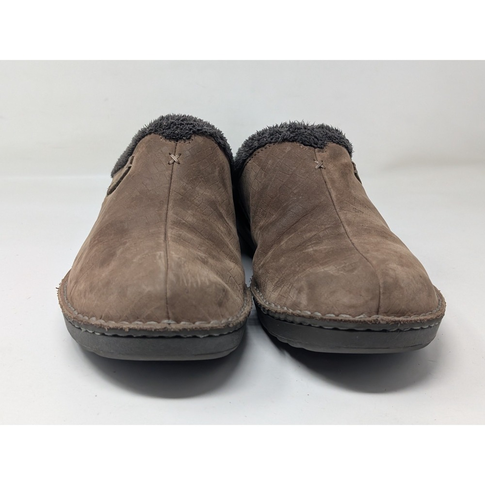 Teva Shoes Womens 10 Brown Clog Suede Shearling Slip-On Comfort Winter 4060 - Picture 3 of 11